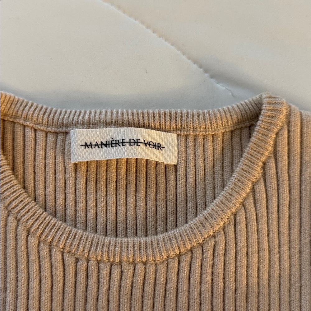 Maniere de Voir Overlay Knitted Midaxi Dress - Picture 6 of 6